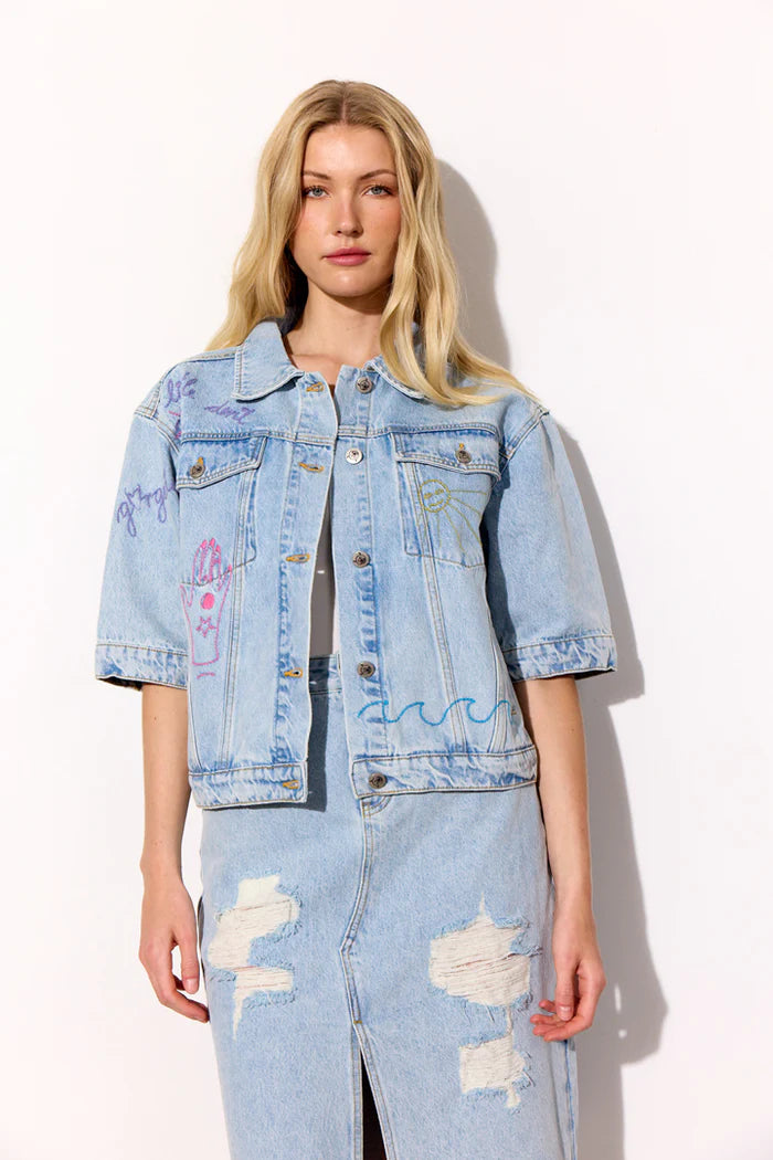 Hunkøn - Kenna Denim Jakke - Light Denim