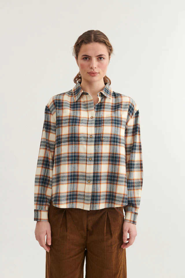 Basic Apparel - Kira Skjorte - Copen Blue/Birch