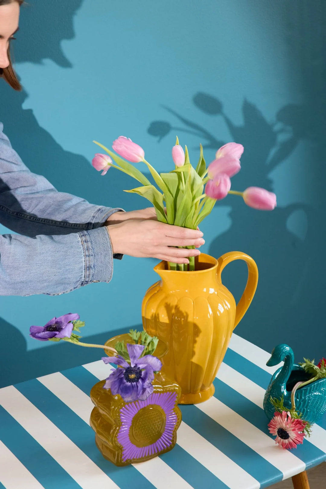 Rice - Ceramic Pitcher - Yellow
