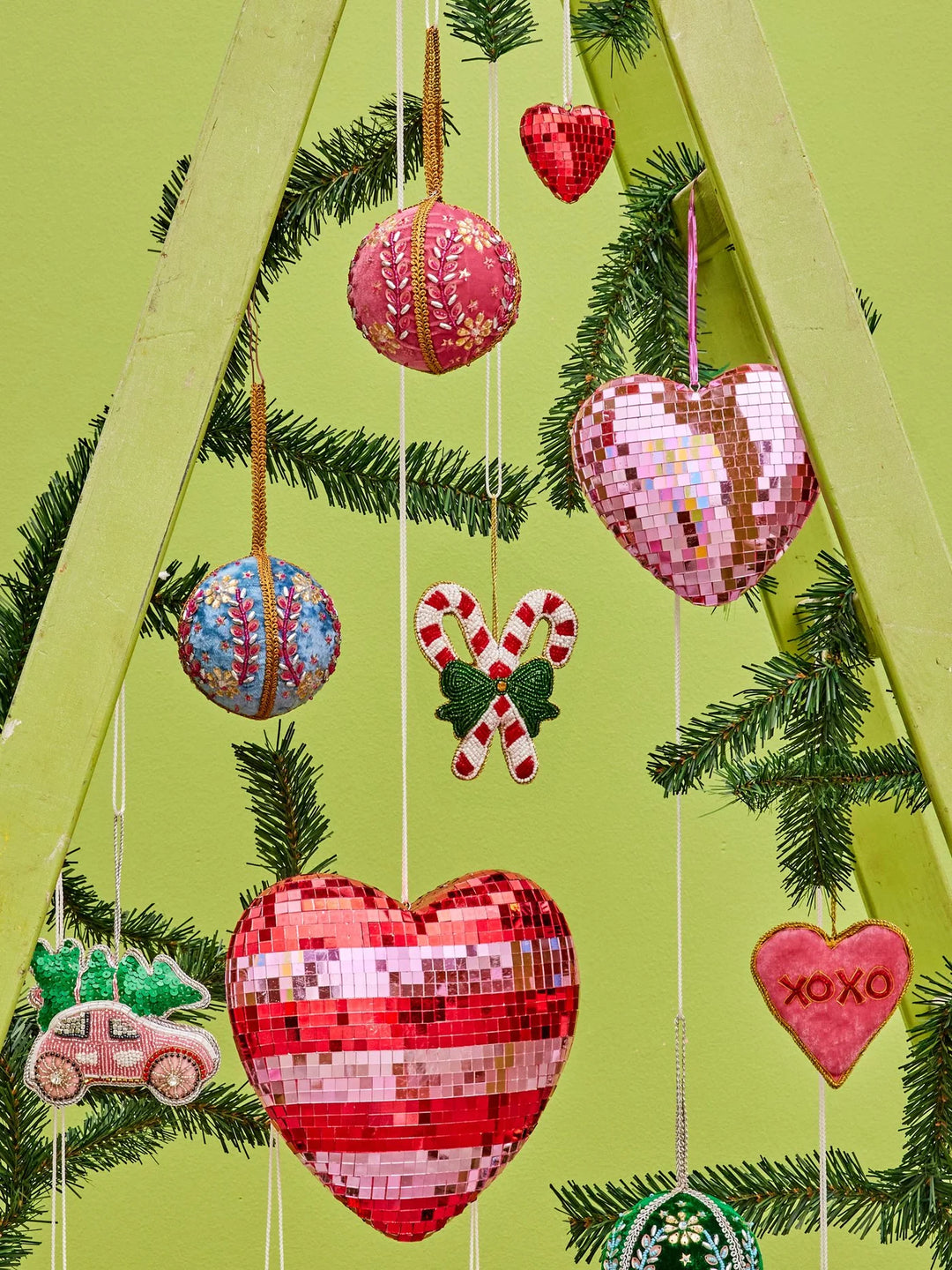 Rice - Large Heart Disco Ball - Pink