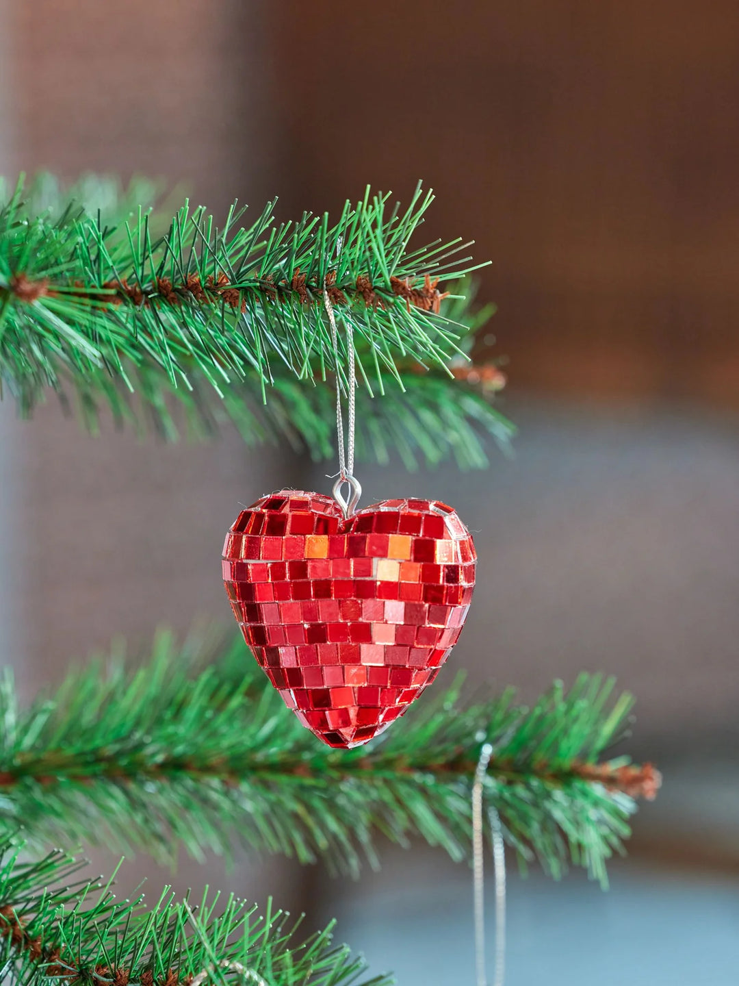 Rice - Small Heart Disco Ball - Red