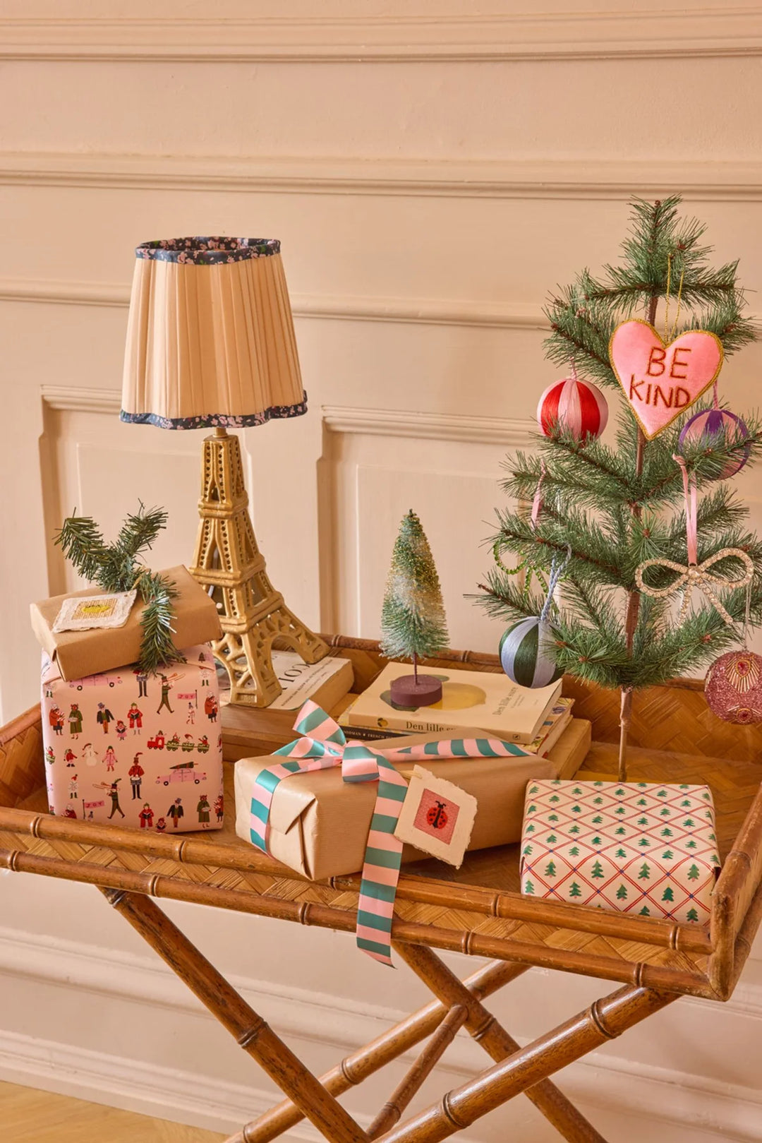 Rice - Velvet Christmas Ornament - Pink Be Kind