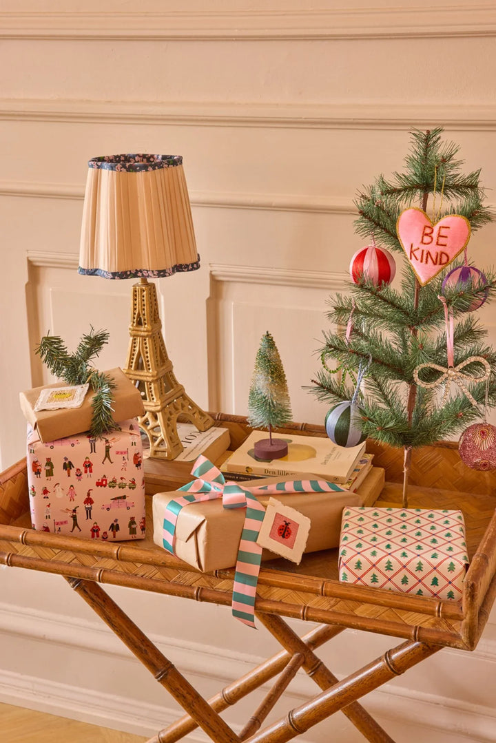 Rice - Velvet Christmas Ornament - Pink Be Kind