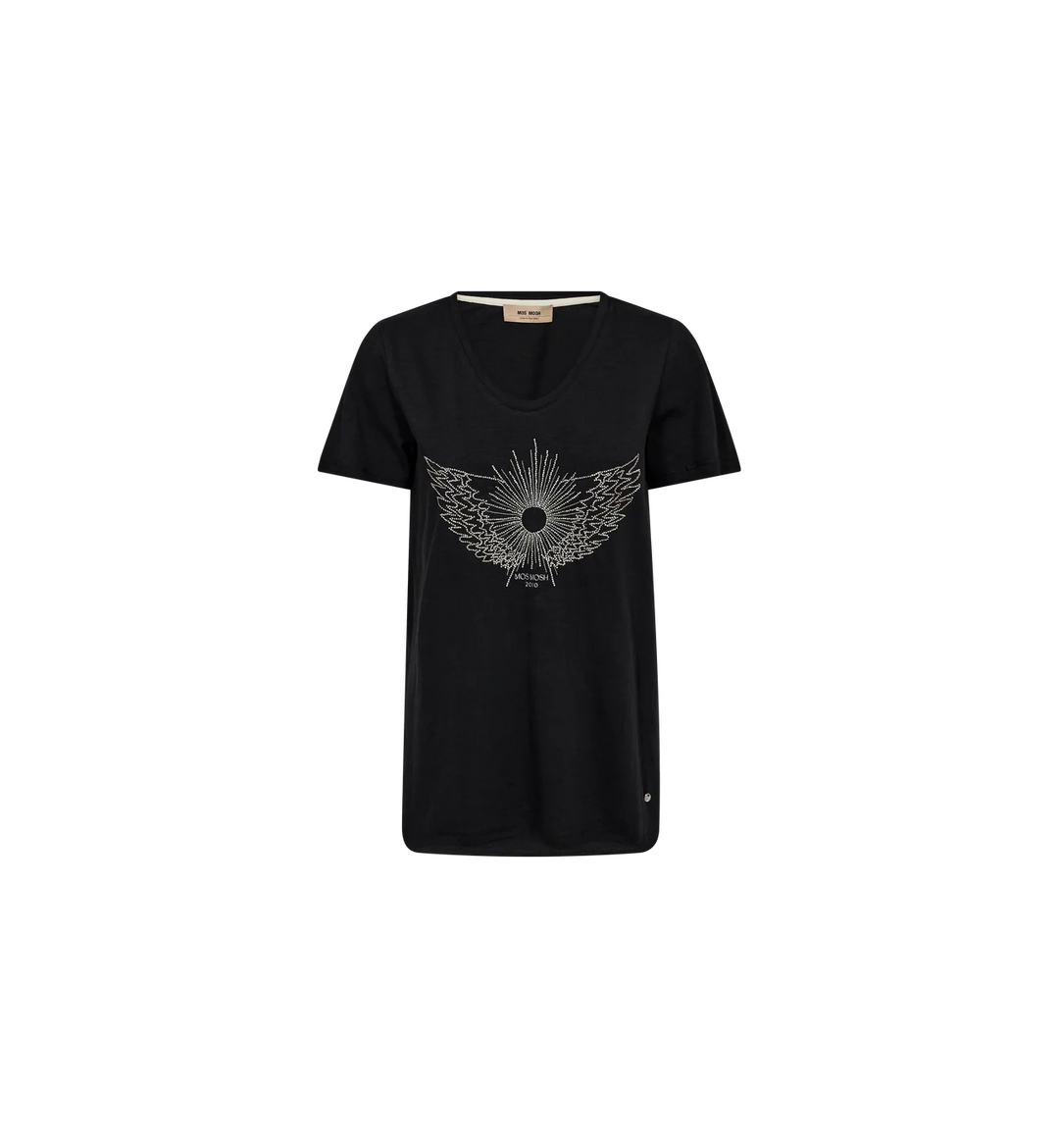 Mos Mosh - Romi Gethi O-SS Glam T-shirt - Crown Blue