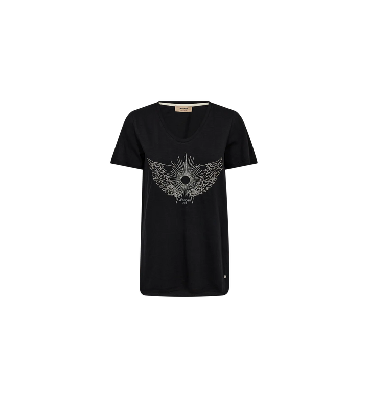 Mos Mosh - Romi Gethi O-SS Glam T-shirt - Crown Blue