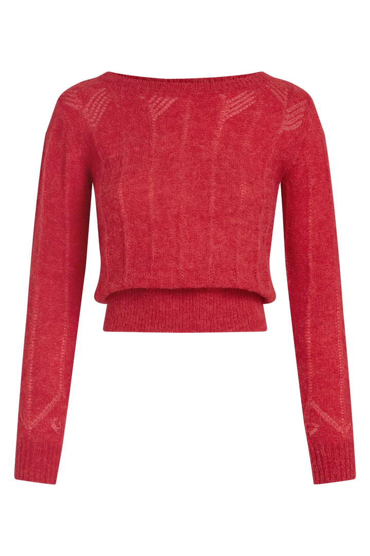 King Louie - Lia Top Hiver Strik - Fiery Red