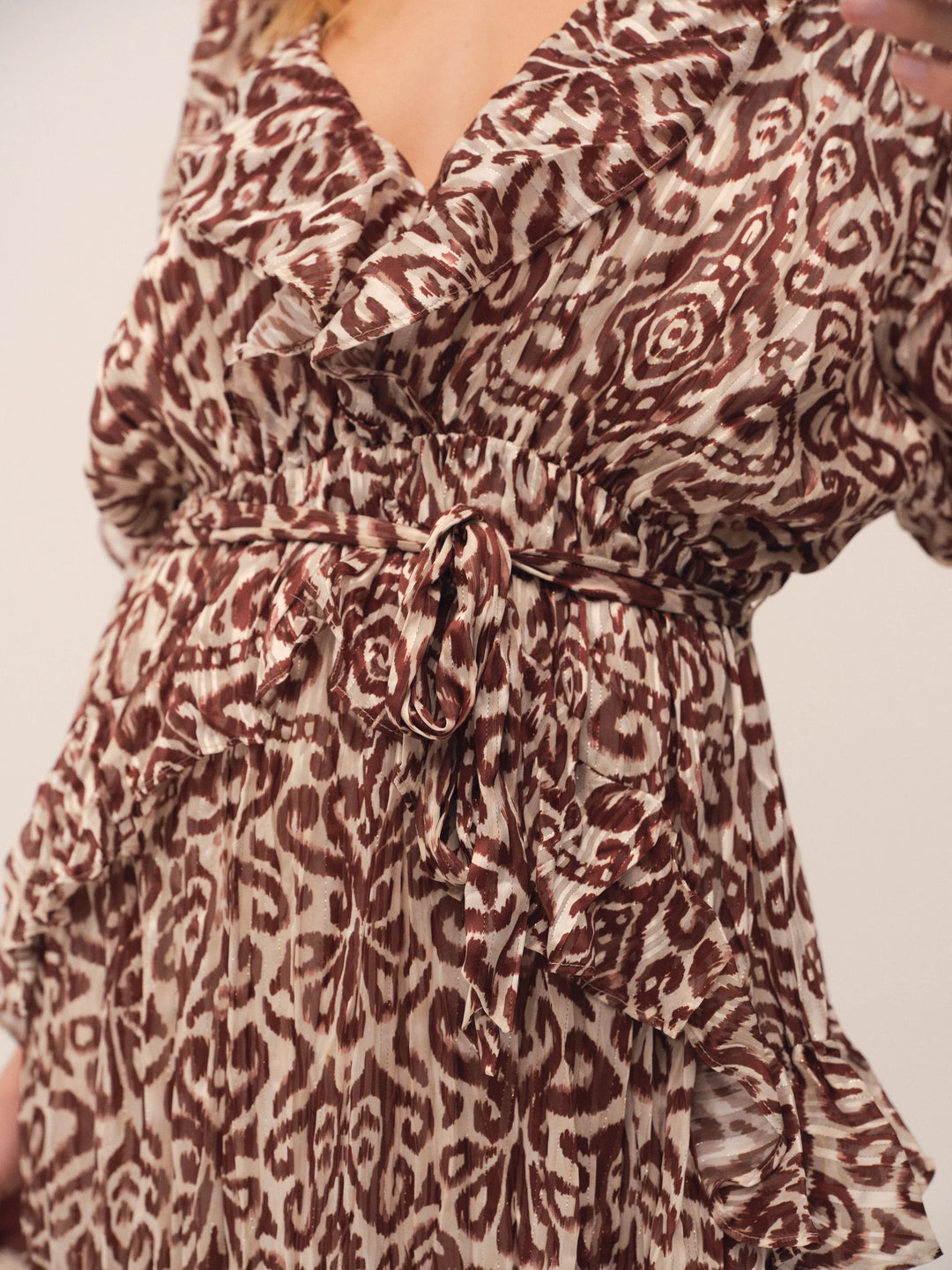 Gossia - Lia kjole - Brown Ikat