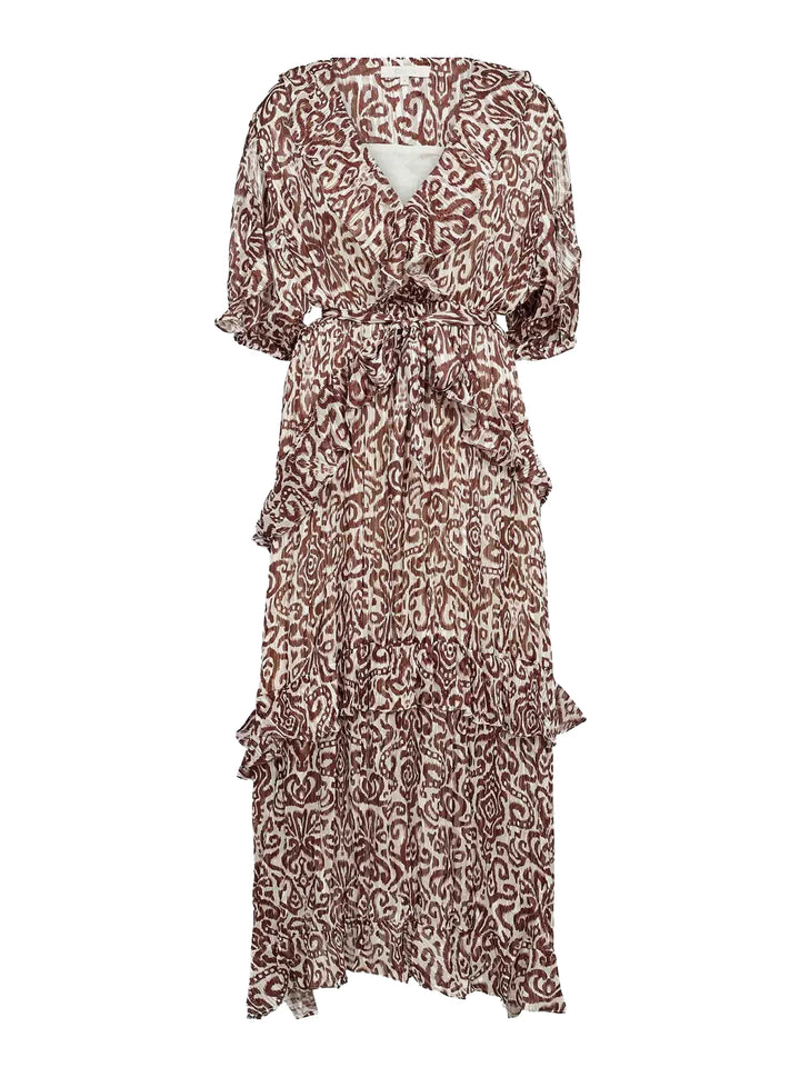 Gossia - Lia kjole - Brown Ikat