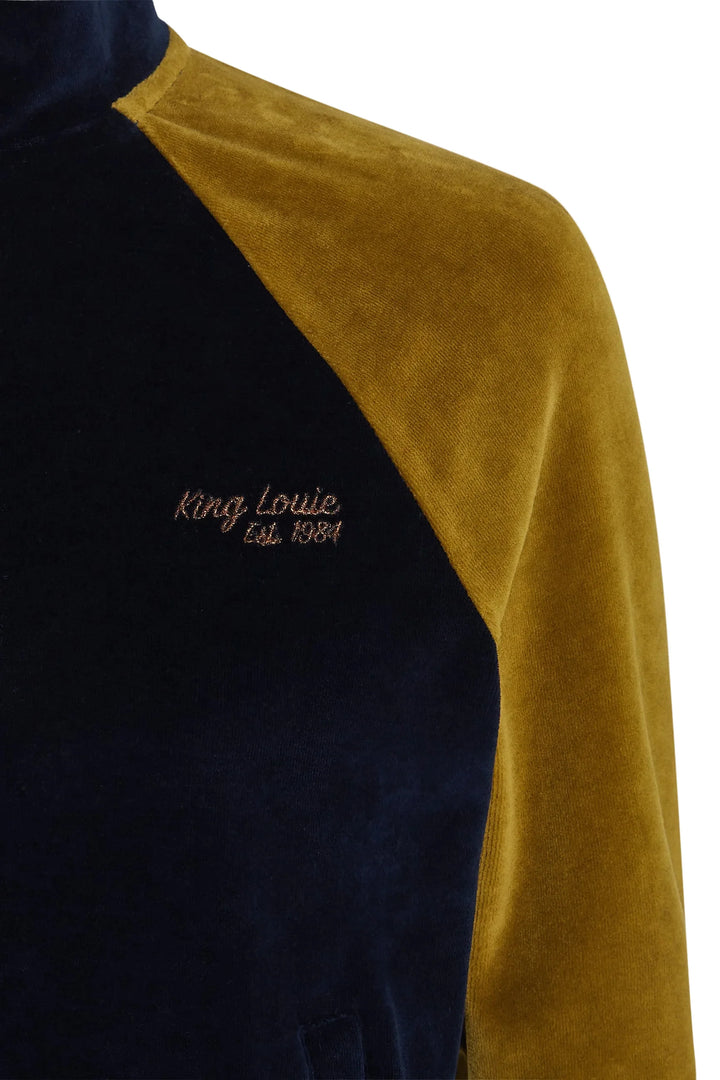 King Louie - Lila Coljack Baton Velvet Jakke - Sapphire Blue