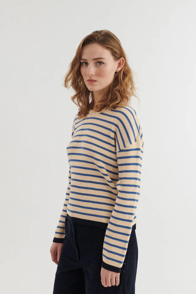 Basic Apparel - Lila Knit - Navy/Birch