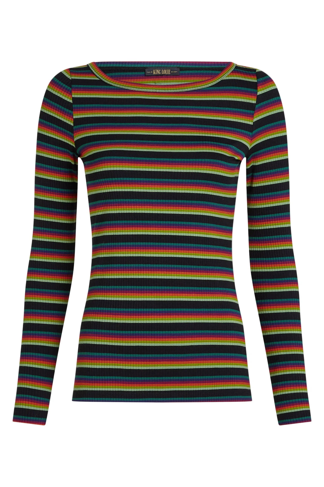 King Louie - Lili Top Lottie Stripe - Botanical Green