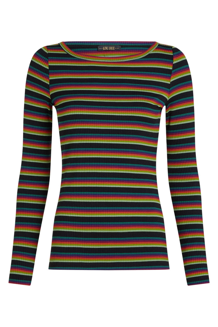 King Louie - Lili Top Lottie Stripe - Botanical Green