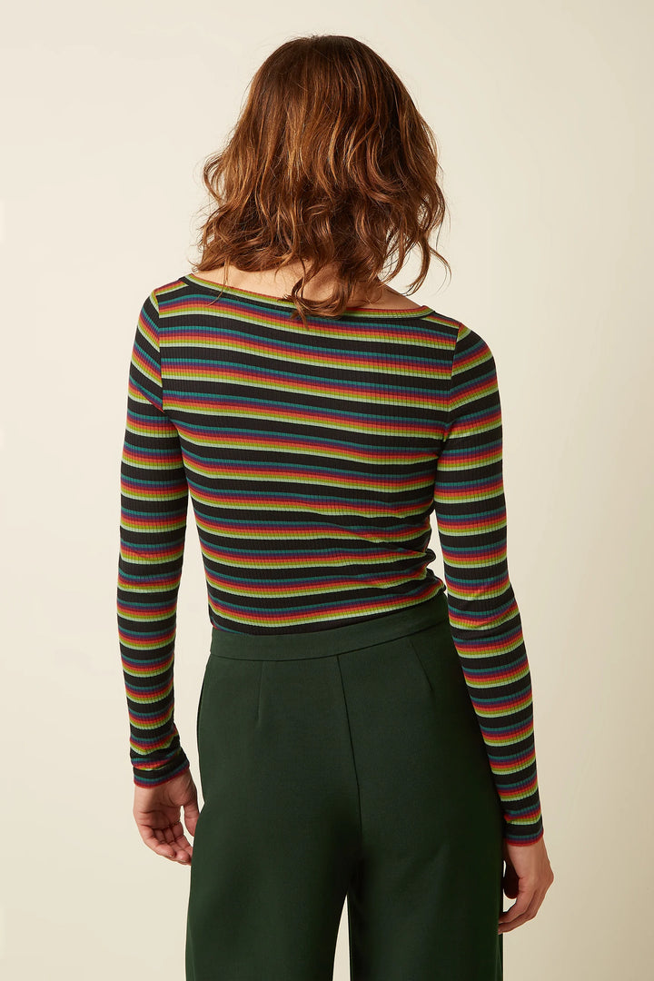 King Louie - Lili Top Lottie Stripe - Botanical Green