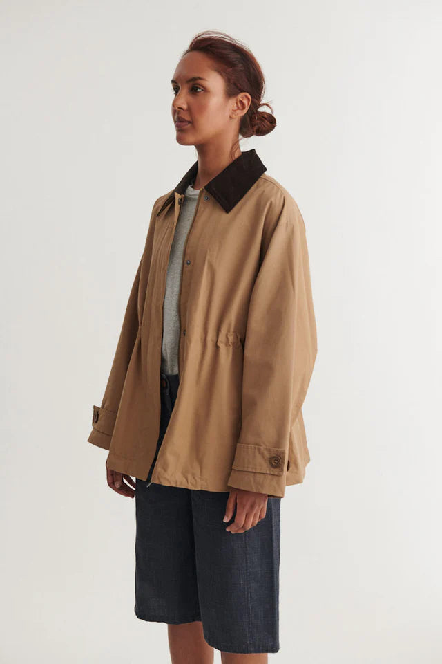 Basic Apparel - Lin Jakke - Sepia Tint