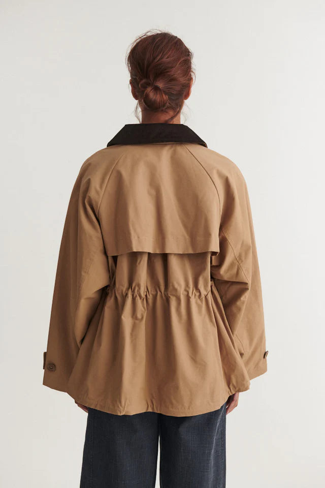 Basic Apparel - Lin Jakke - Sepia Tint