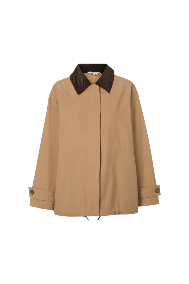 Basic Apparel - Lin Jakke - Sepia Tint