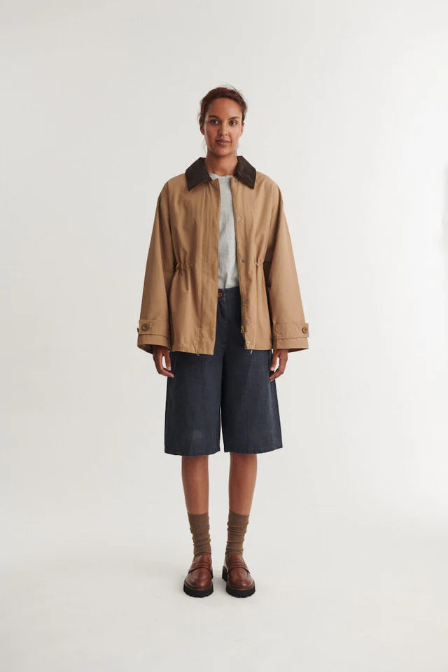 Basic Apparel - Lin Jakke - Sepia Tint
