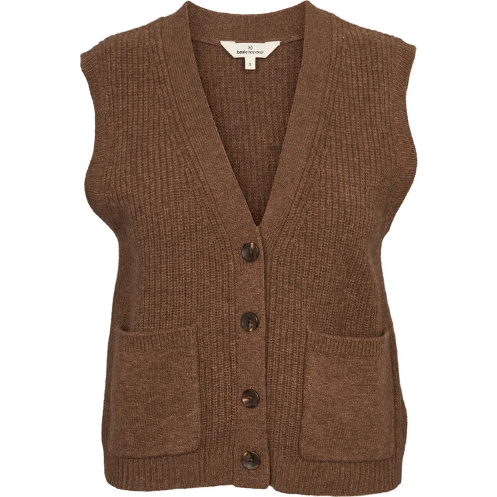 Basic Apparel - Liz Vest - Fondue Fudge