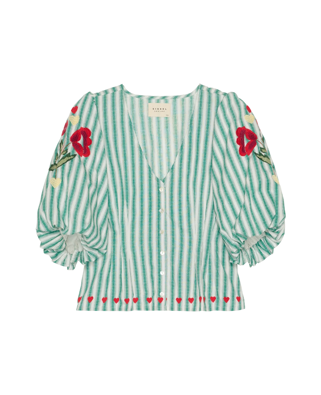 Sissel Edelbo - Lotta Skjorte - Green Stripes