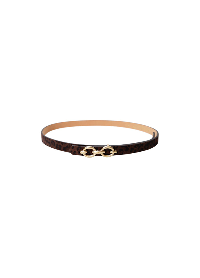 Black Colour - Lotus Bælte - Mocca Leo