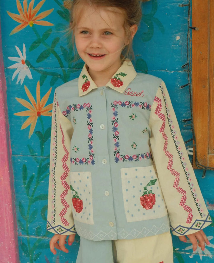 Sissel Edelbo - Louise Mini skjorte - Baby Blue