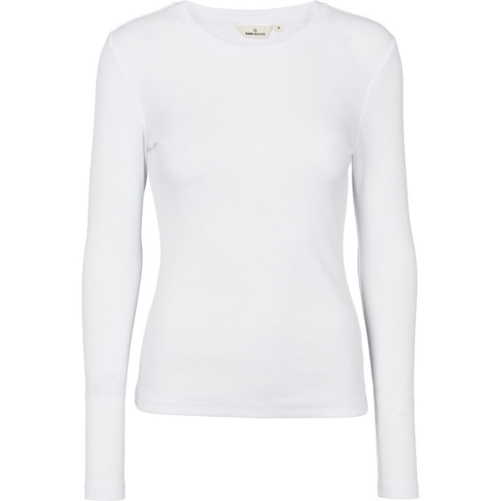 Basic Apparel - Ludmilla Ls Tee - Bright White