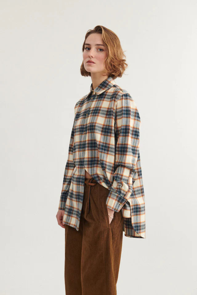 Basic Apparel - Lula Oversized Shirt - Copen Blue/Birch