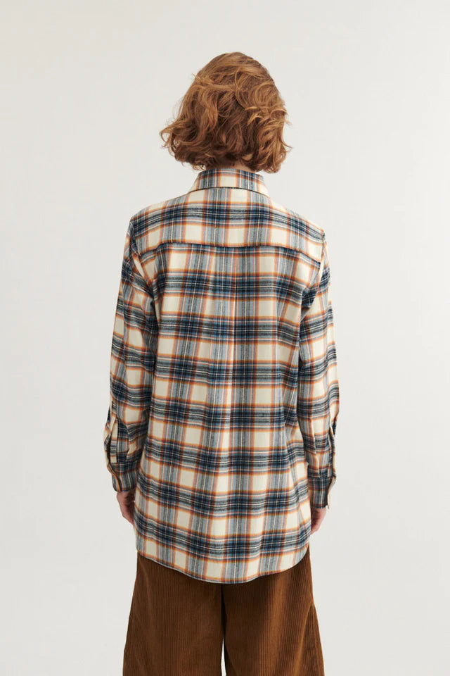 Basic Apparel - Lula Oversized Shirt - Copen Blue/Birch