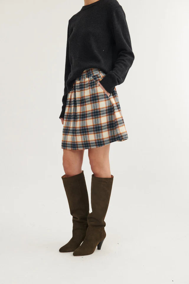 Basic Apparel - Lula Nederdel - Copen/Blue Birch