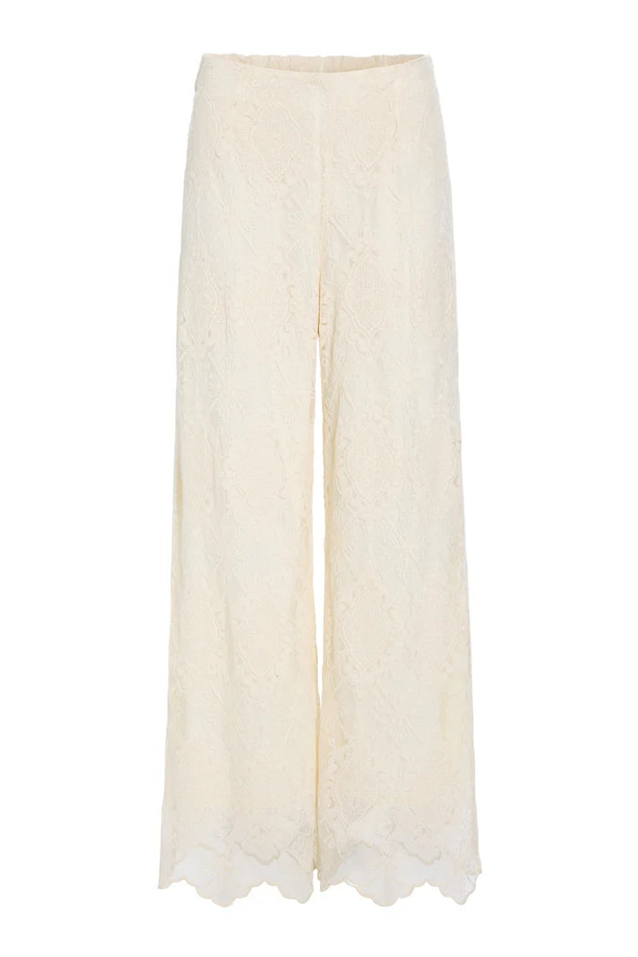 Hunkøn - Lulu Lace Bukser - Cream Lace