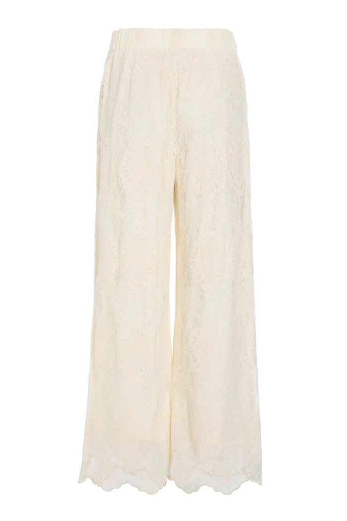 Hunkøn - Lulu Lace Bukser - Cream Lace