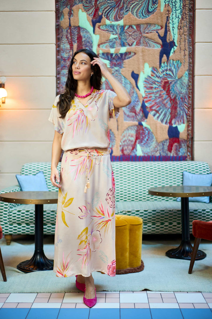 Black Colour - Luna Andrea Blouse - Poppy Rose