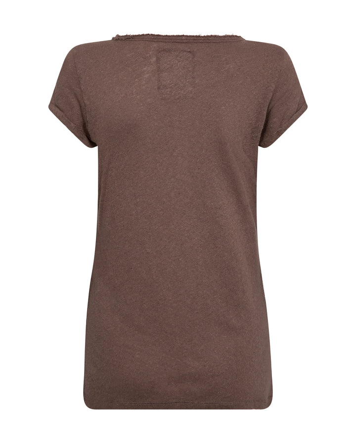 Mos Mosh - Troy T-shirt SS - Coffee Quartz