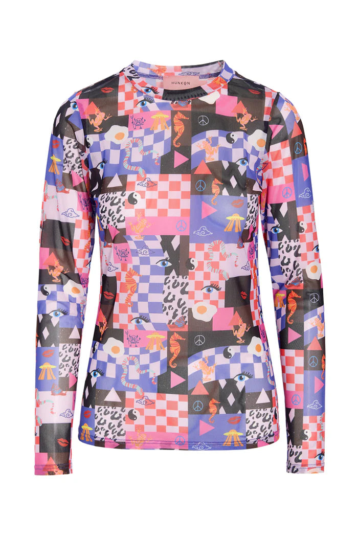 Female - Madison mesh blouse - Art print