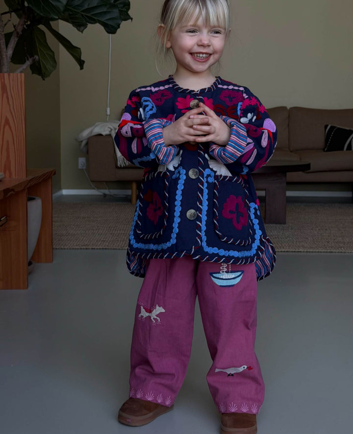 Sissel Edelbo - Maggie Mini Jakke - Navy Festival