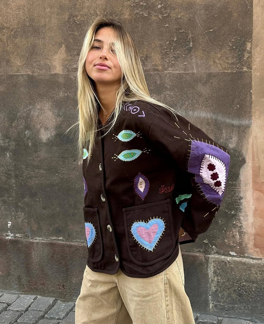 Sissel Edelbo - Maggie jacket - Fudge Brown - ONESIZE