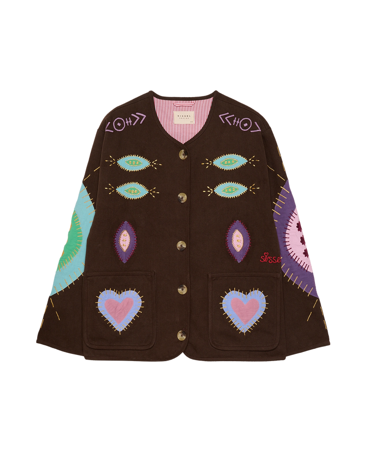 Sissel Edelbo - Maggie jacket - Fudge Brown - ONESIZE