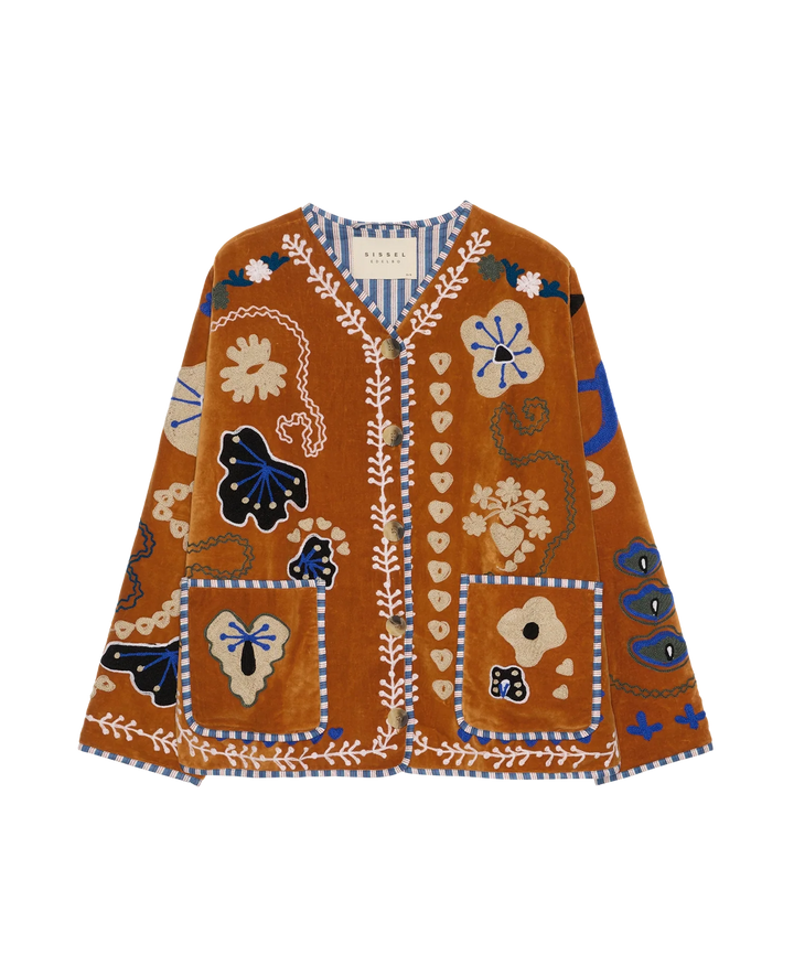 Sissel Edelbo - Maggie jacket - Velvet Brown - ONE SIZE