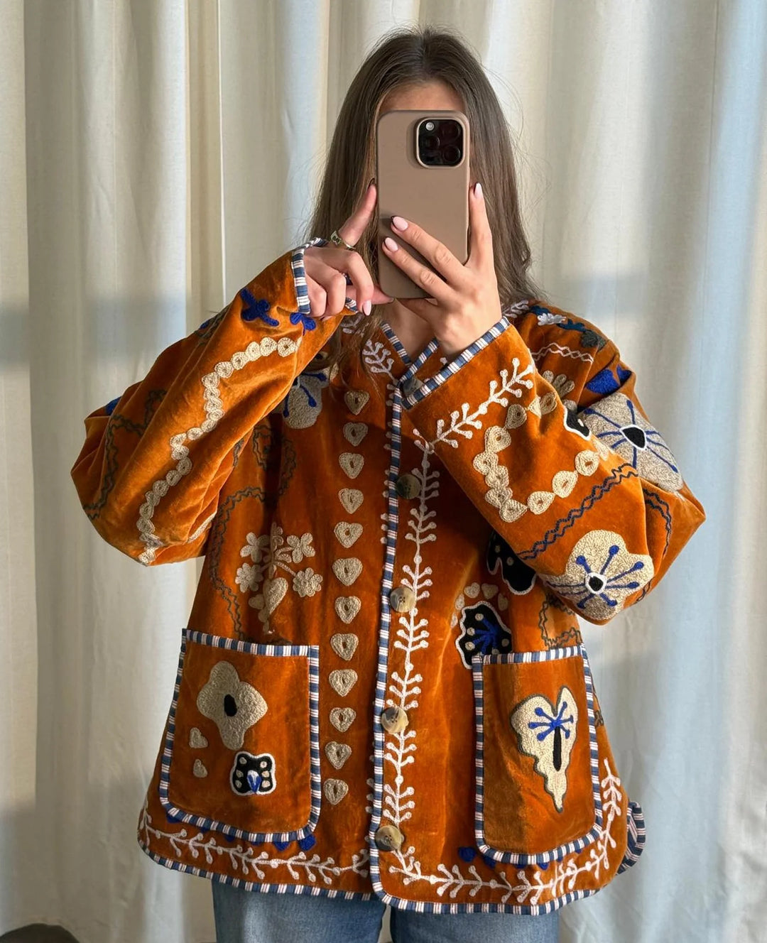 Sissel Edelbo - Maggie jacket - Velvet Brown - ONE SIZE