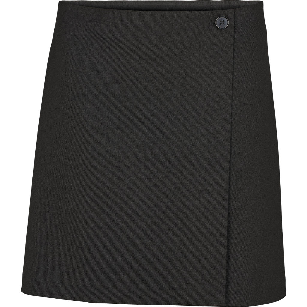 Basic Apparel - Marjo Wrap Nederdel - Black