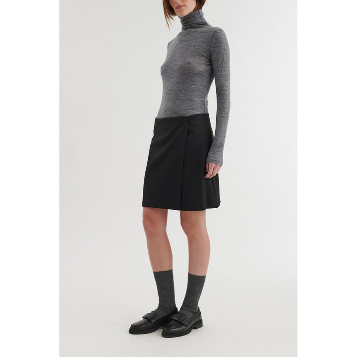 Basic Apparel - Marjo Wrap Nederdel - Black