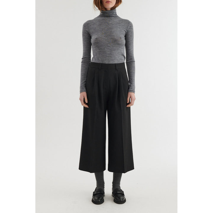 Basic Apparel - Marjo Cropped Bukser - Black