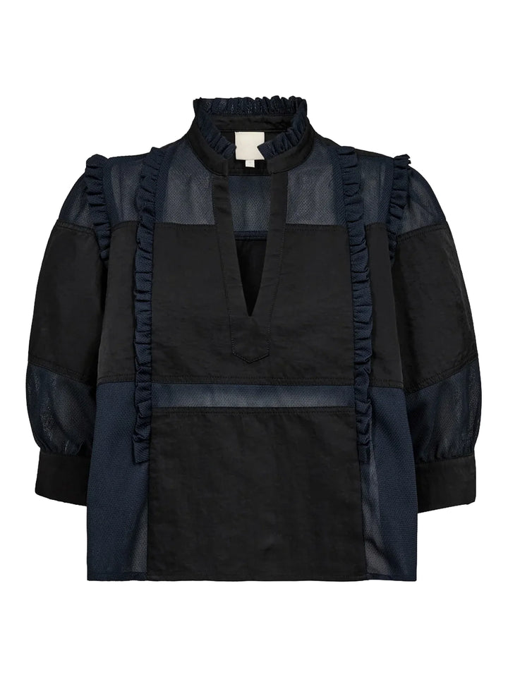 Gossia - Marsh bluse- Black Navy