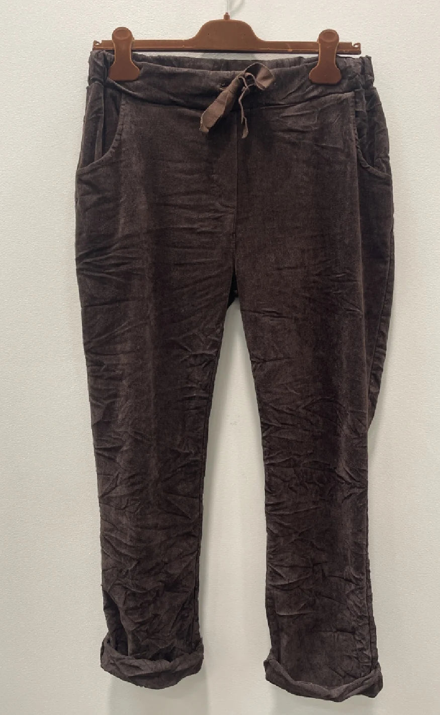 Marta - Pecan trousers - Dark brown