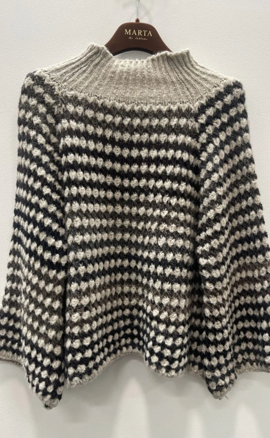 Marta - Fatima knit - Beige/Brown - Onesize