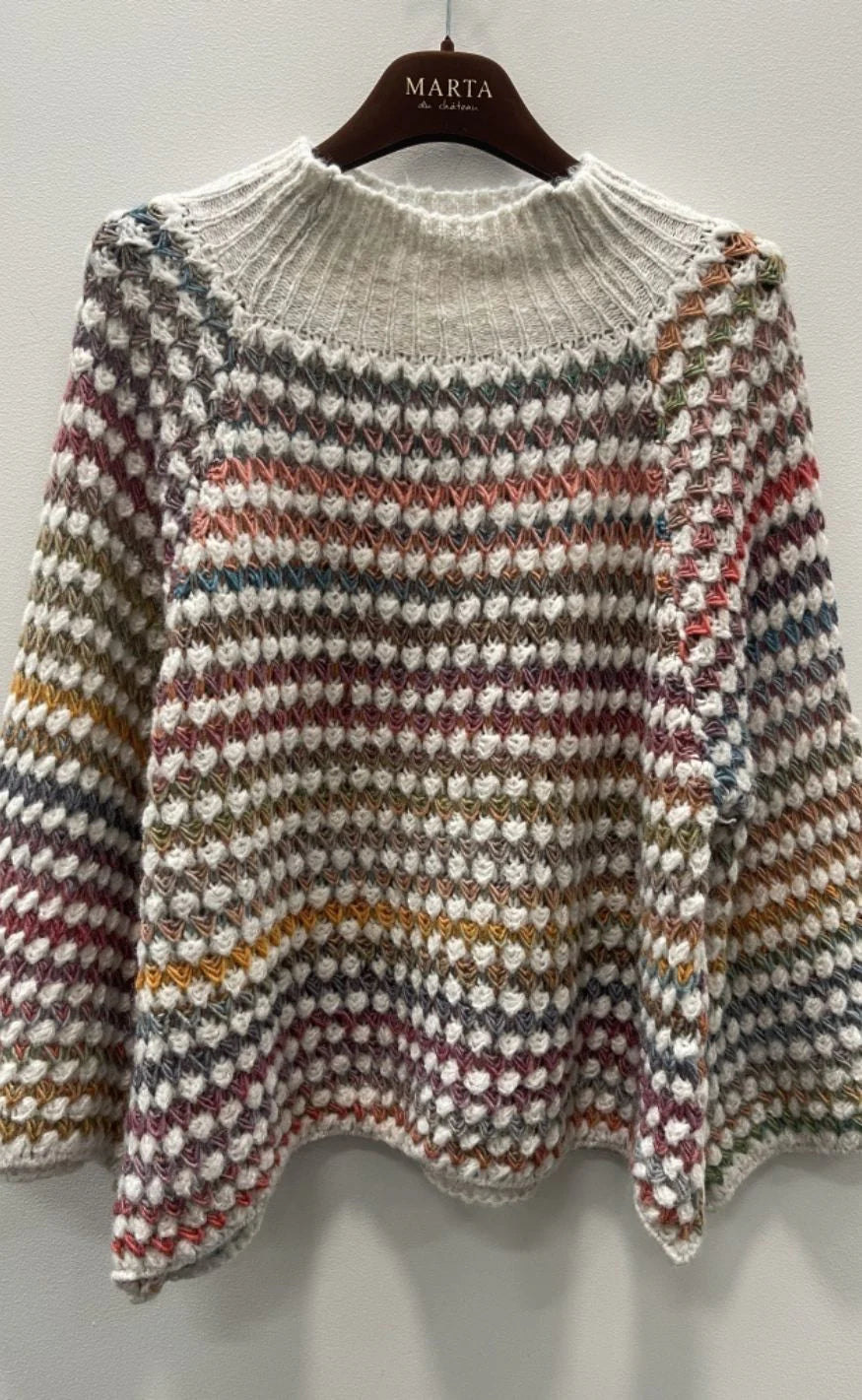 Marta - Fatima strik - Cream - Onesize
