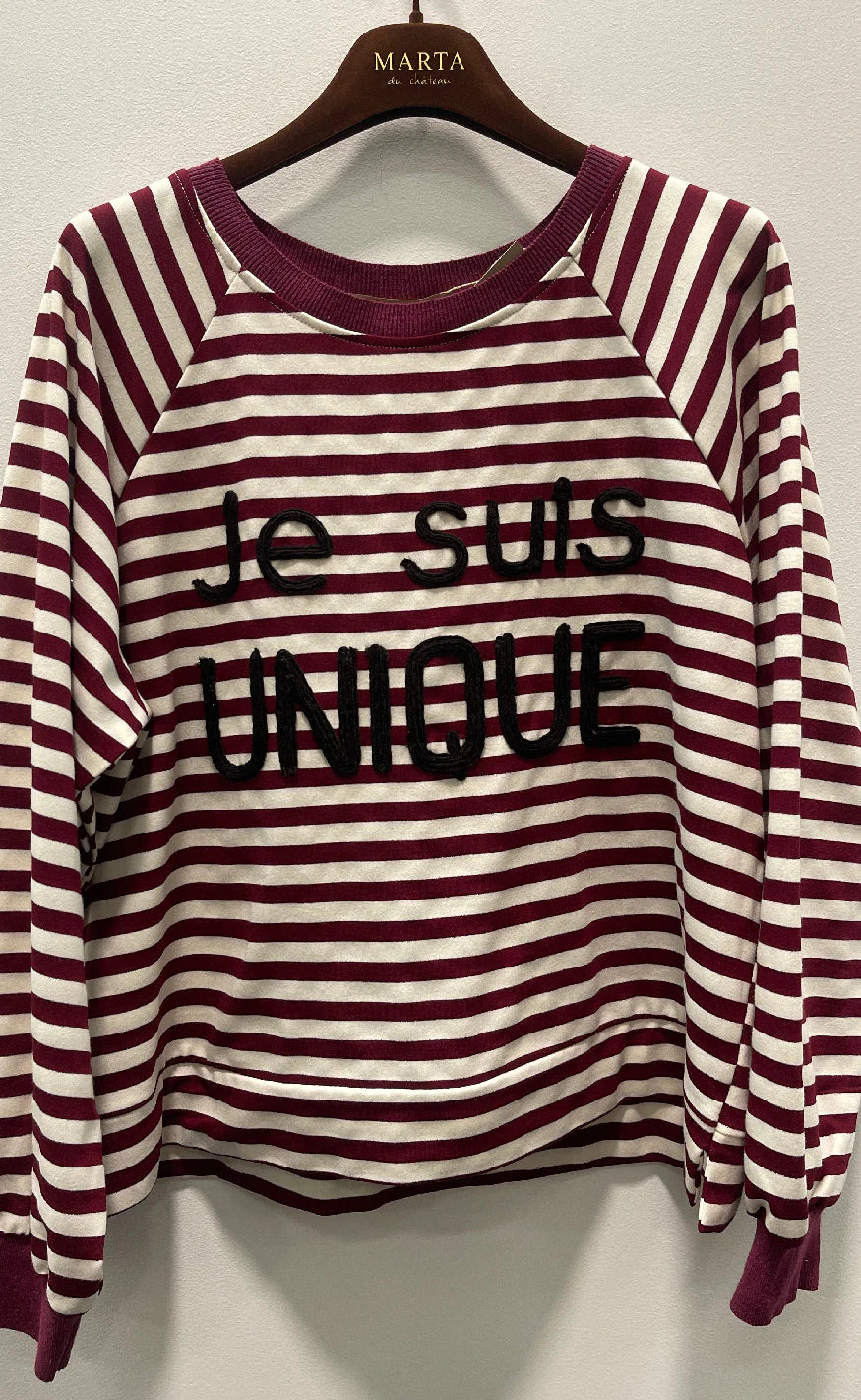 Marta - Fenja Sweatshirt - Brown/Burgundy