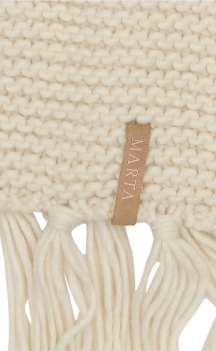 Marta - Melina Heavy Halstørklæde - Off White