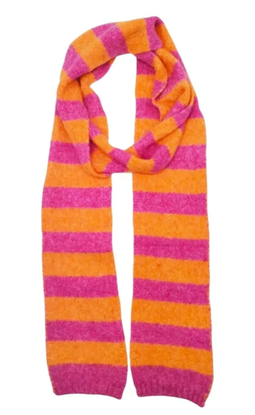 Marta - Silla tørklæde - Fuxia/ Orange - Onesize