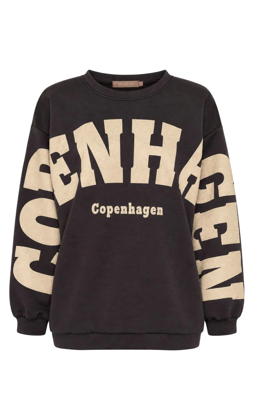 Marta - Hibiscus Nerina Sweatshirt - Moro/Fango